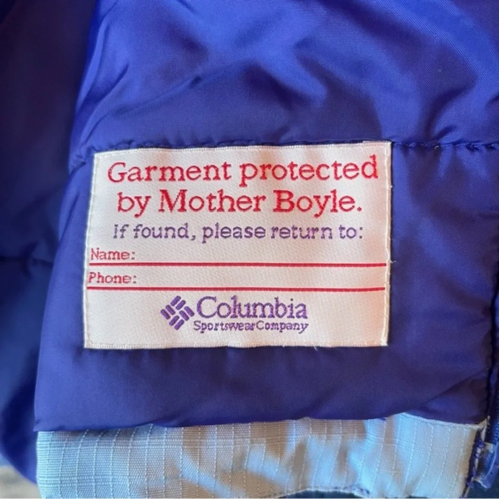 Columbia VTG 80s Ski Jacket Dopamine Dressing Purple & Blue, Women's Size XL - Picture 15 of 16
